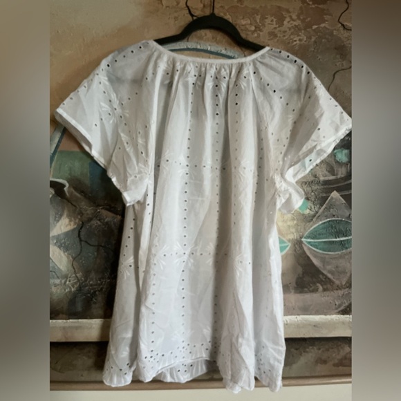 CREAM Eyelet White CRMOCCAMIA SHIRT Size 44 - Picture 12 of 13